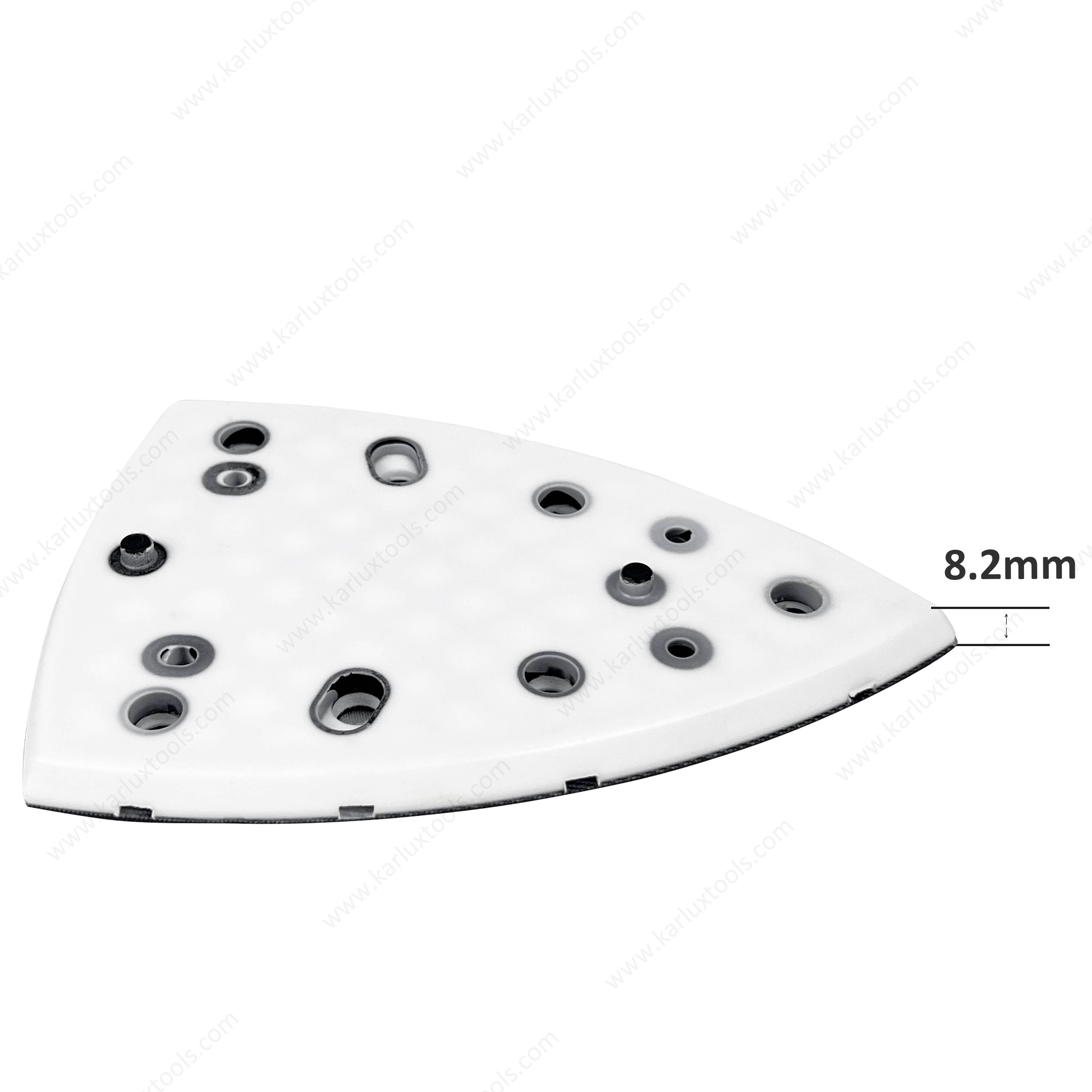 100x150mm 7+4个孔短钩子魔术贴垫垫后垫砂板三角形砂垫组件螺钉
