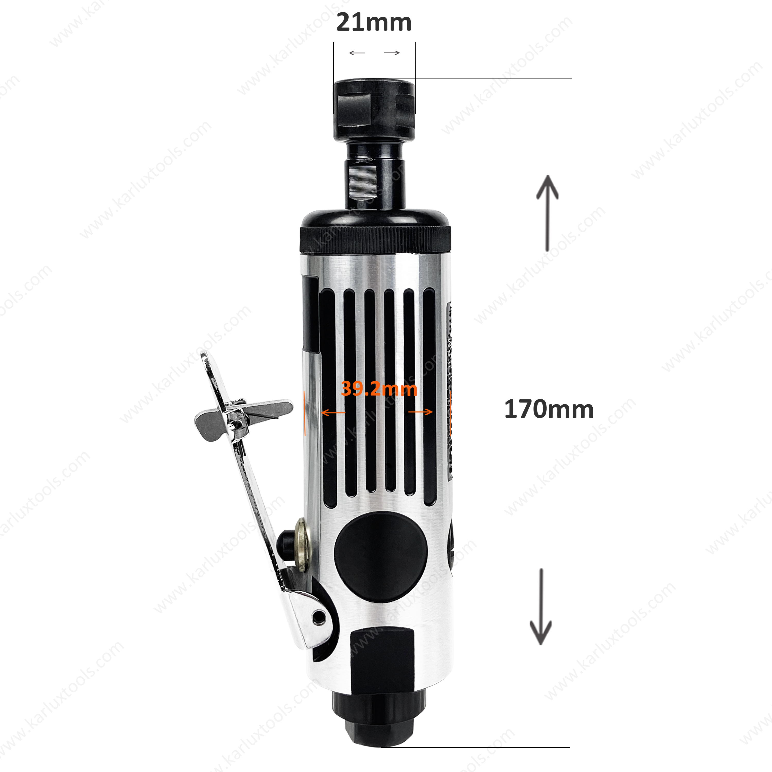 1/4' 英寸夹头 22000RPM 90 PSI 磨床雕刻工具银色气动 气动刻模机