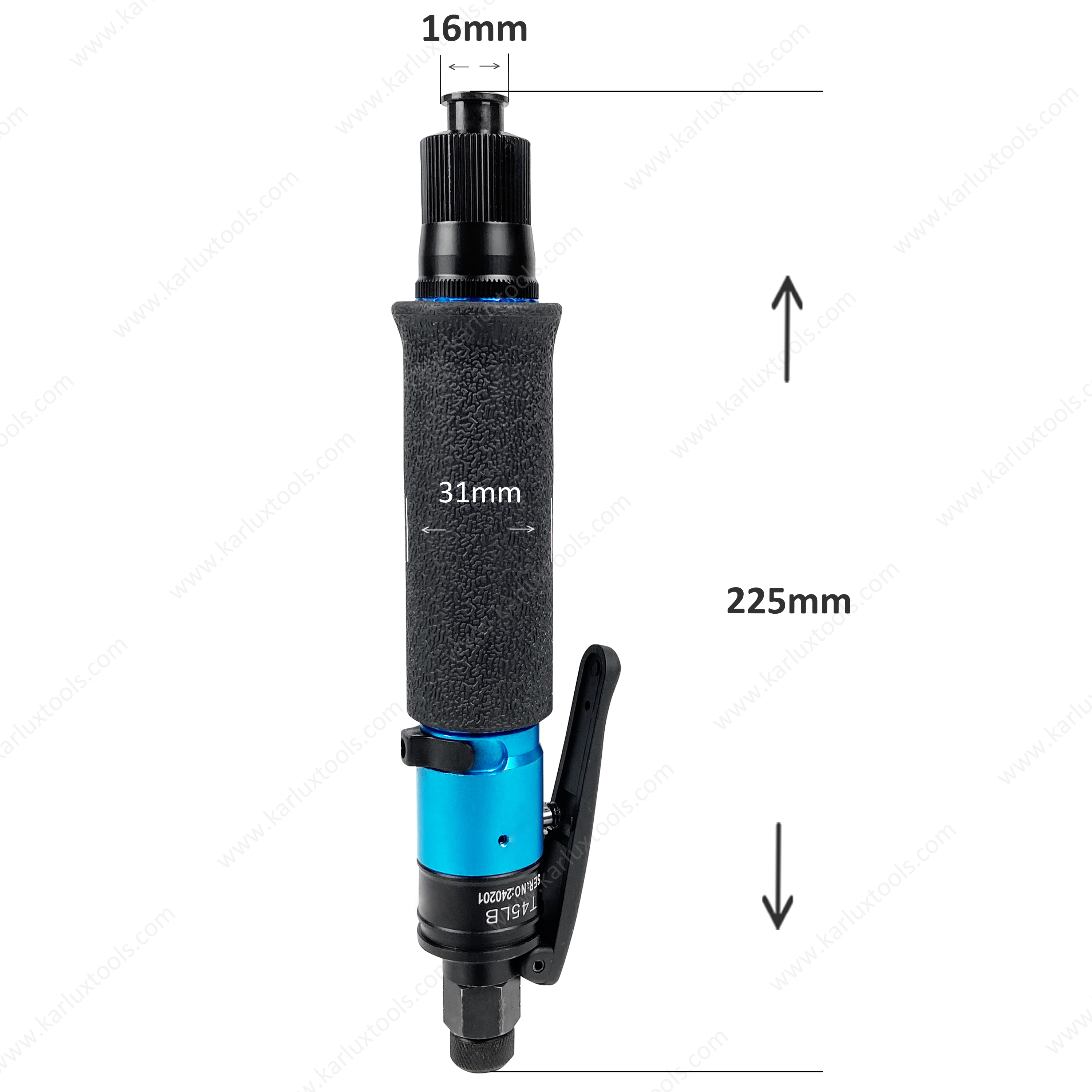 800Rpm 扭矩范围 8-40kgf-cm 直装工业杠杆式气动自动断气螺丝刀