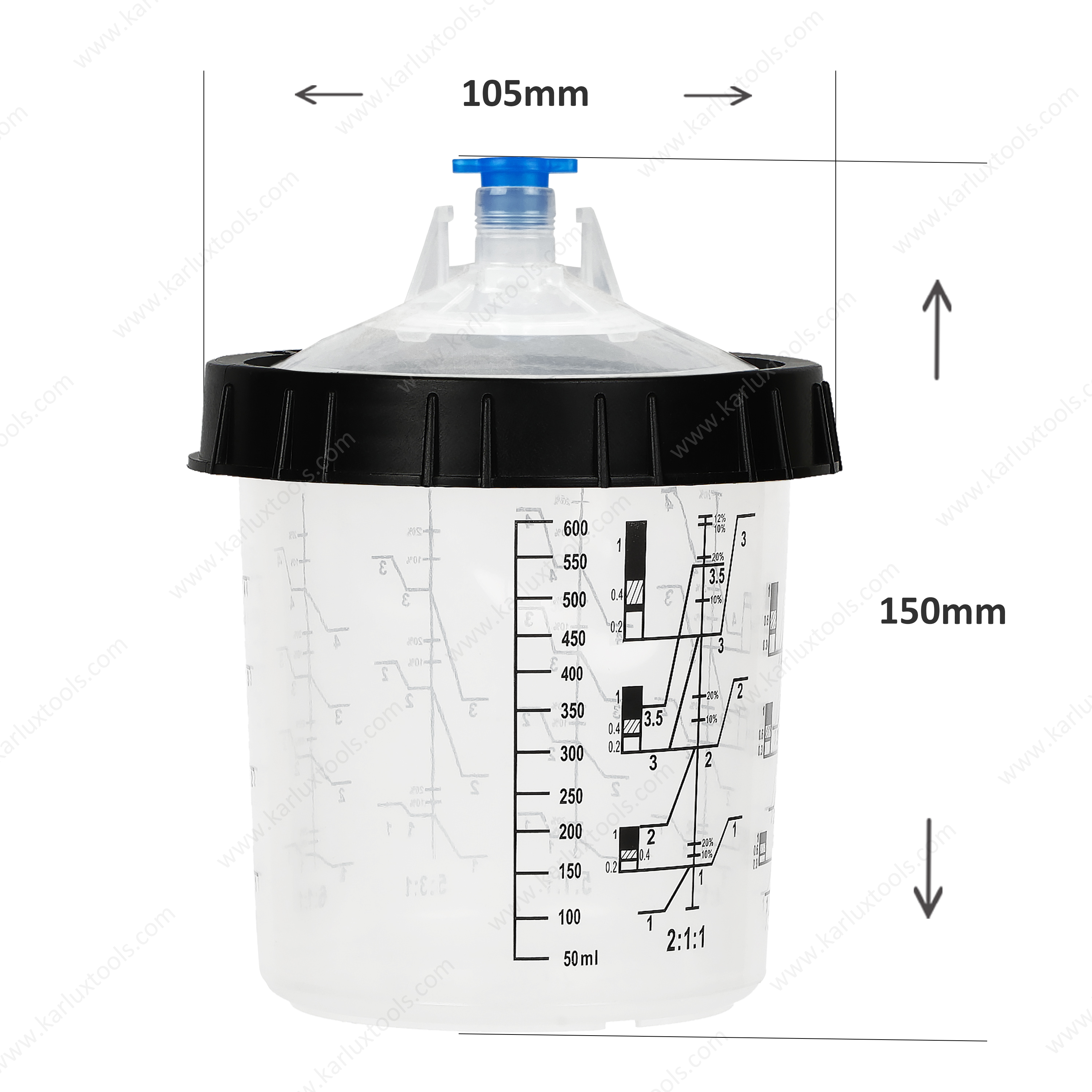 气动喷枪油漆一次性搅拌杯600ml