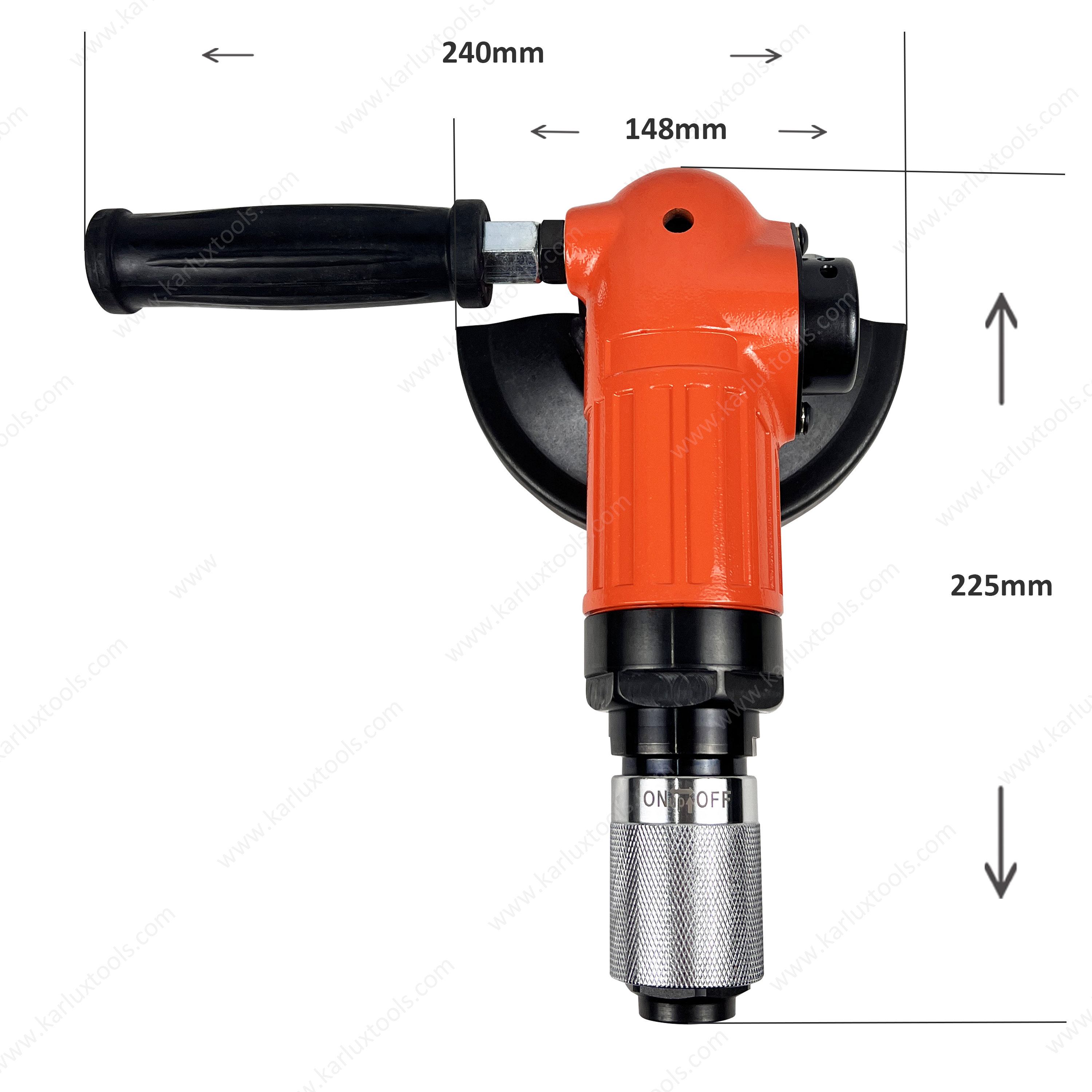 10900rpm 5英寸高扭矩工业便携式气动磨石机手持式气动角磨机