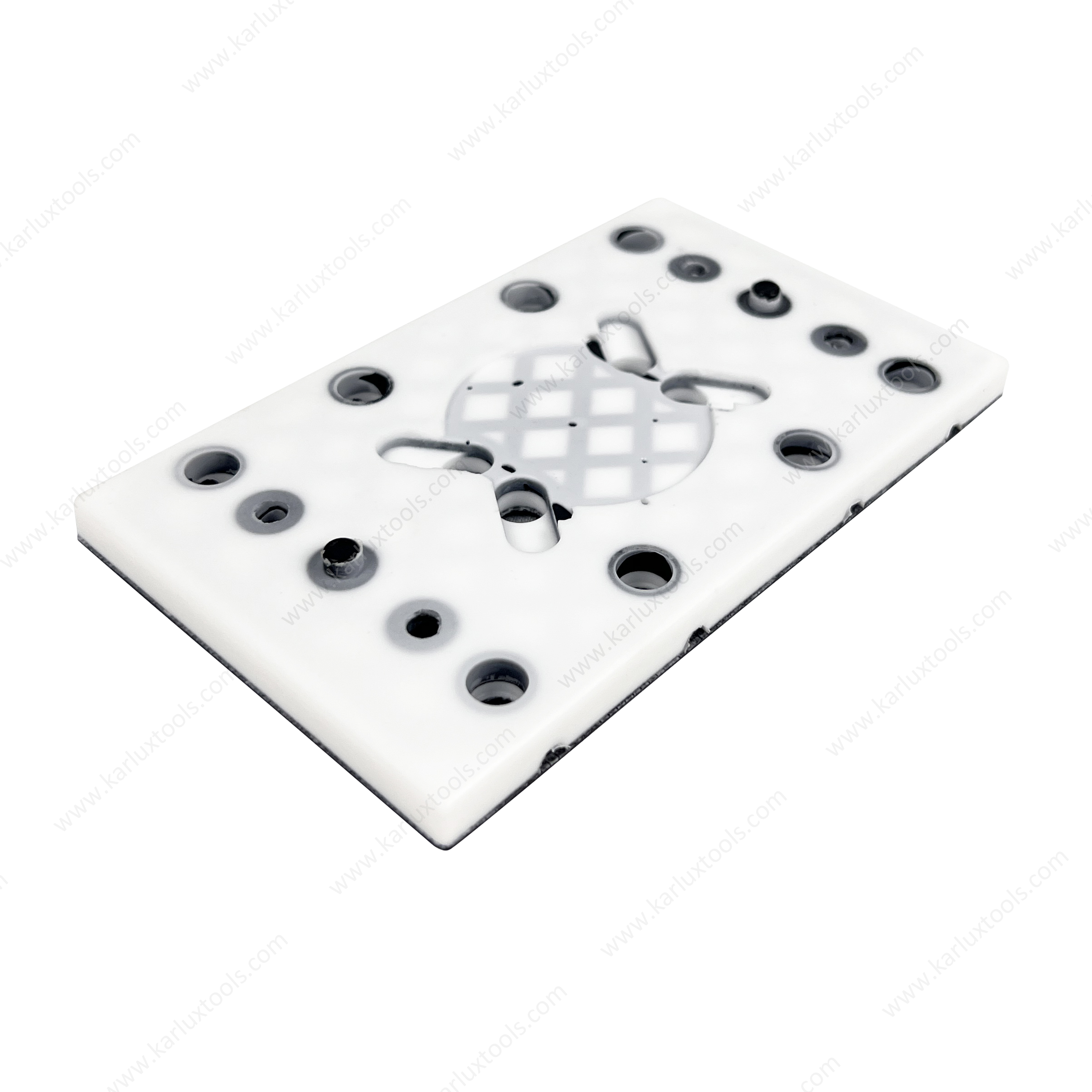 80x130mm 12+4个孔短钩子魔术贴垫垫后向上垫砂板矩形砂垫组件由螺钉