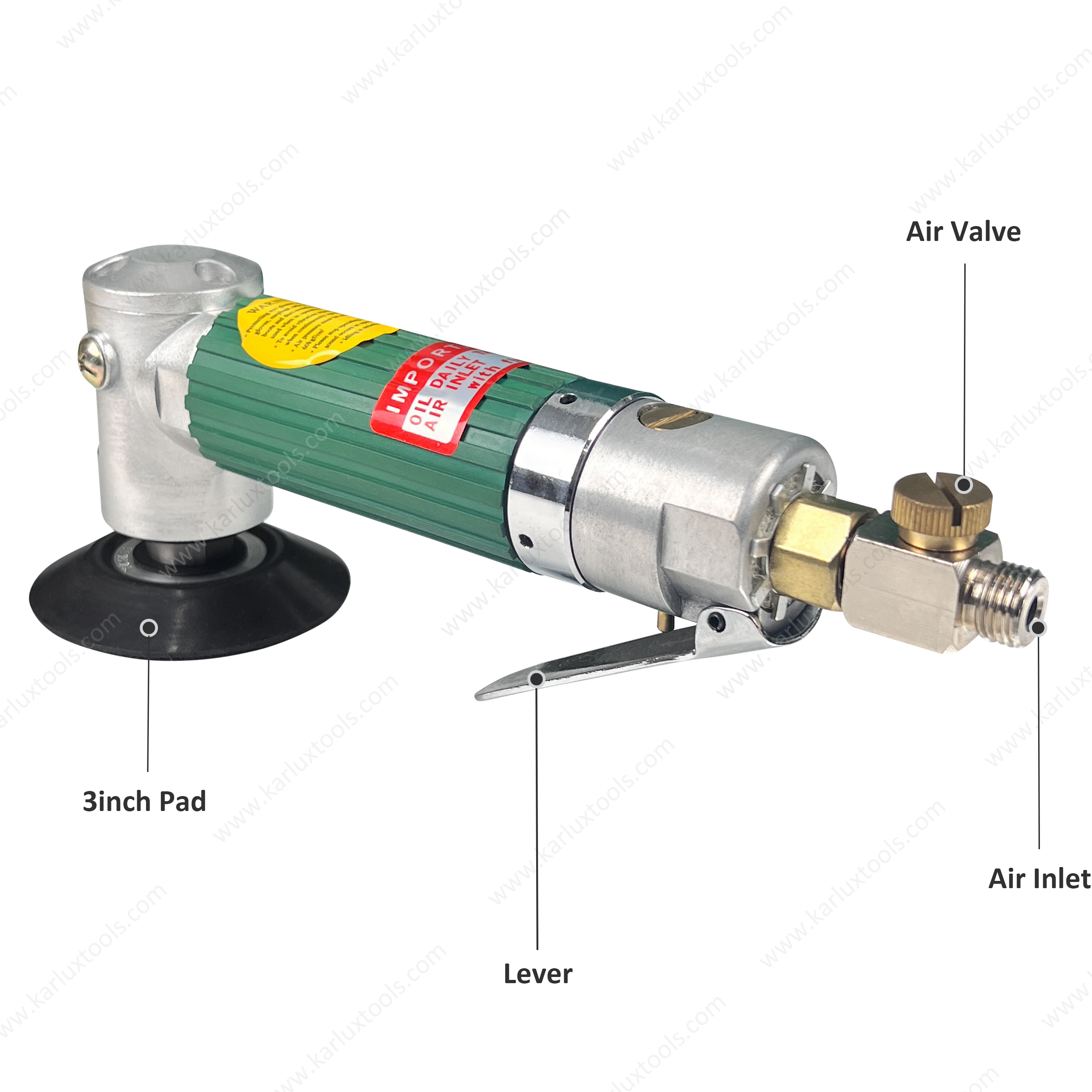 AP450PL轻重2英寸角抛光器气动抛光工具