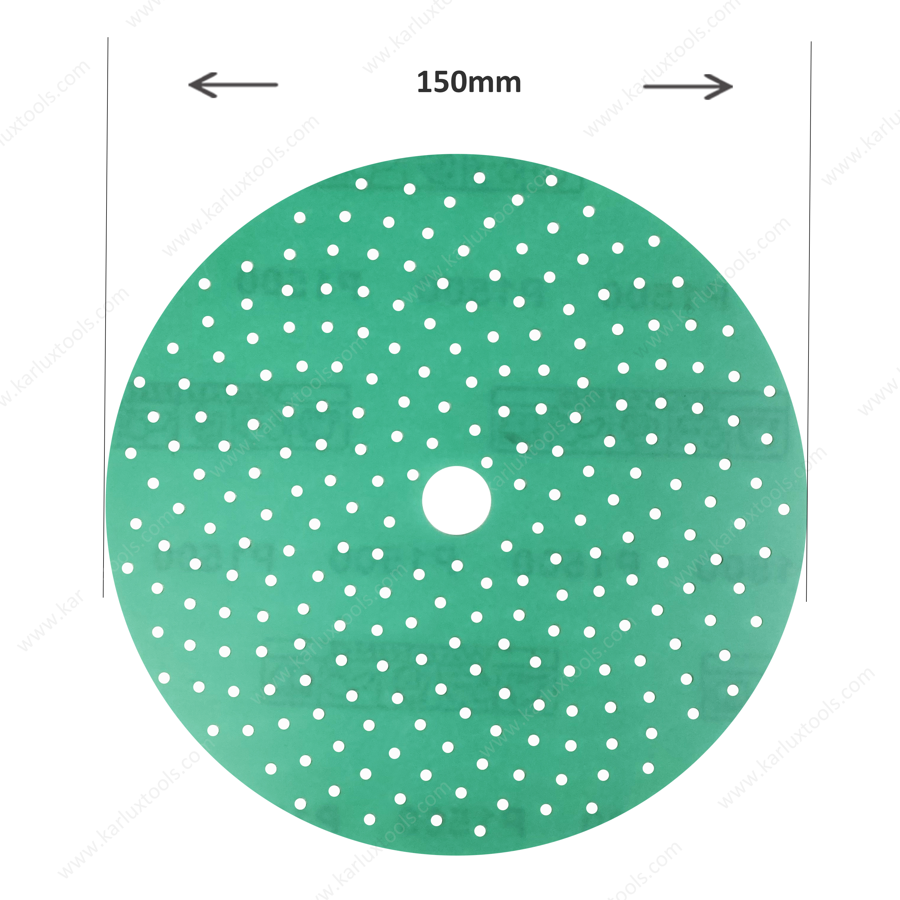 6 英寸 150 毫米绿色砂纸砂粒 40-3000 真空砂光机用砂纸盘