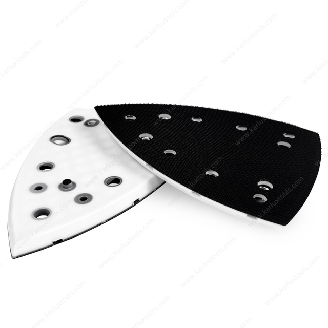 100x150mm 7+4个孔短钩子魔术贴垫垫后垫砂板三角形砂垫组件螺钉