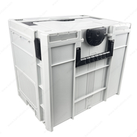 40x30x34cm大型储物箱防水防尘堆放工具盒系统ABS塑料工具盒带有手柄