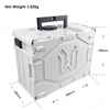40x30x18cm研讨会防水防尘堆叠的可堆叠模块化工具盒系统系统储物箱用于工具保护
