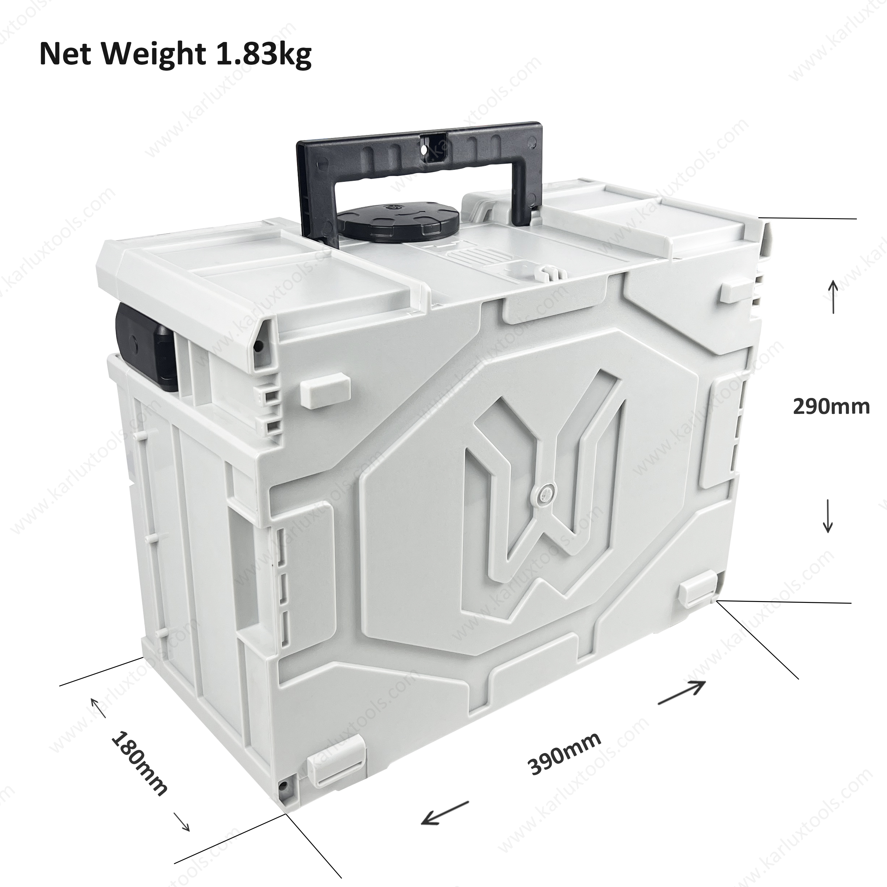 40x30x18cm研讨会防水防尘堆叠的可堆叠模块化工具盒系统系统储物箱用于工具保护
