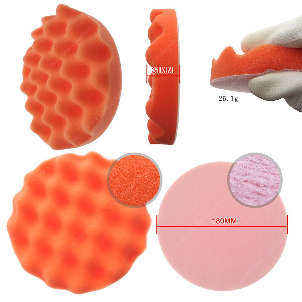 海棉类抛光盘 海绵垫 1/2/3/4/5/6/7/8/9inch 粗粒 中细