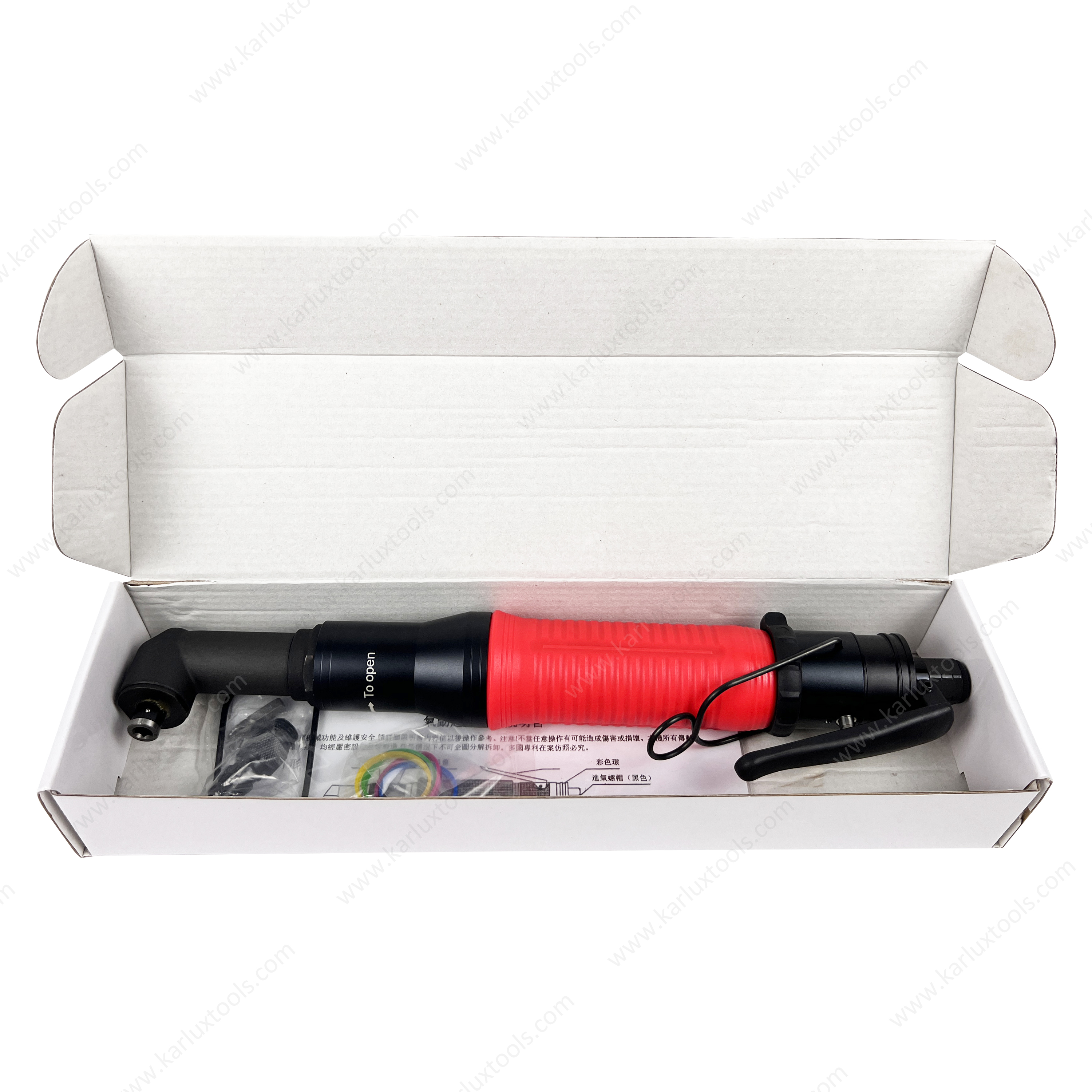 角型六角 1/4' 气动装配工具 双面螺丝刀 直型空气切断螺丝刀