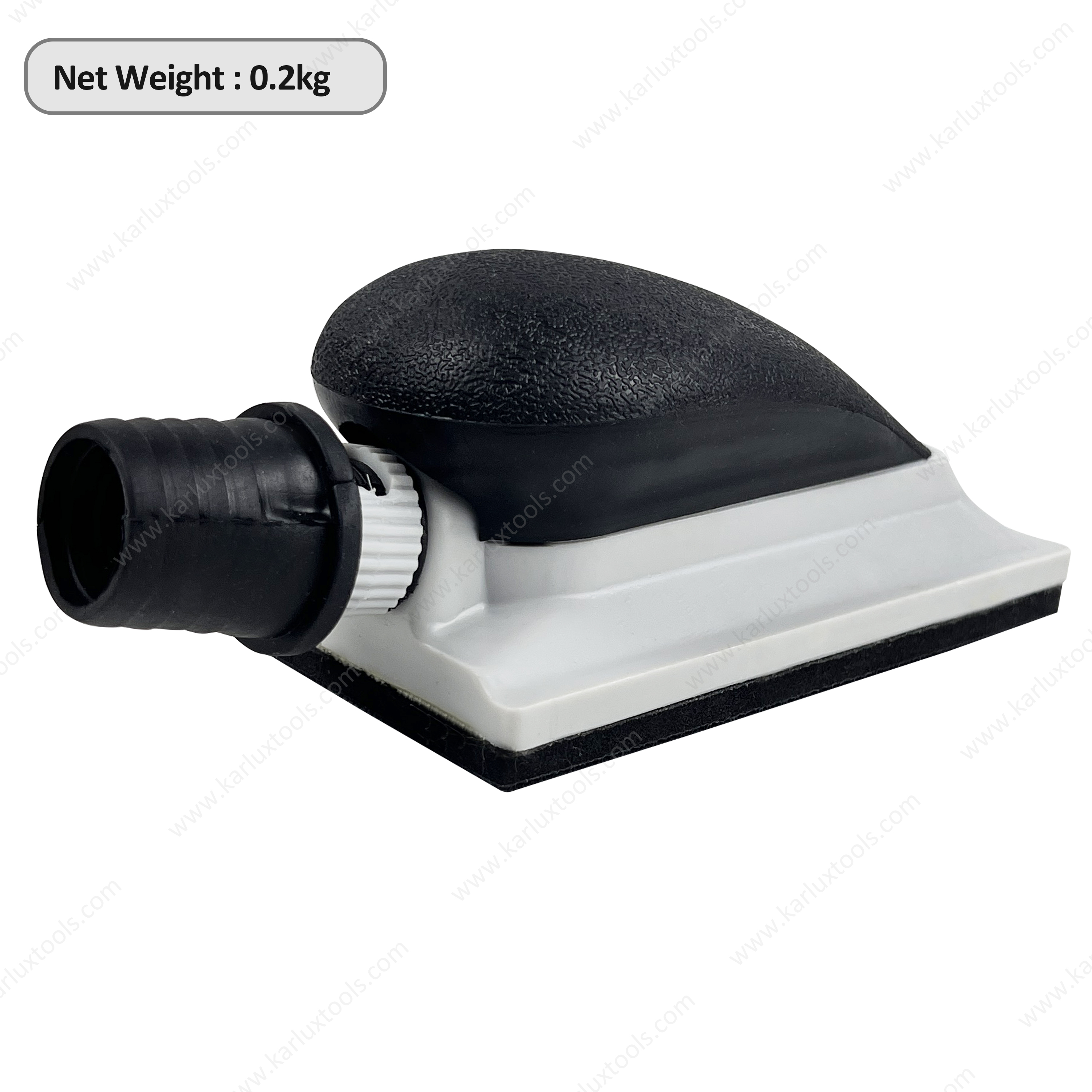 70x125mm 手动 打磨块 带真空钩环背衬 ABS 车身无尘打磨工具，适用于汽车油漆准备