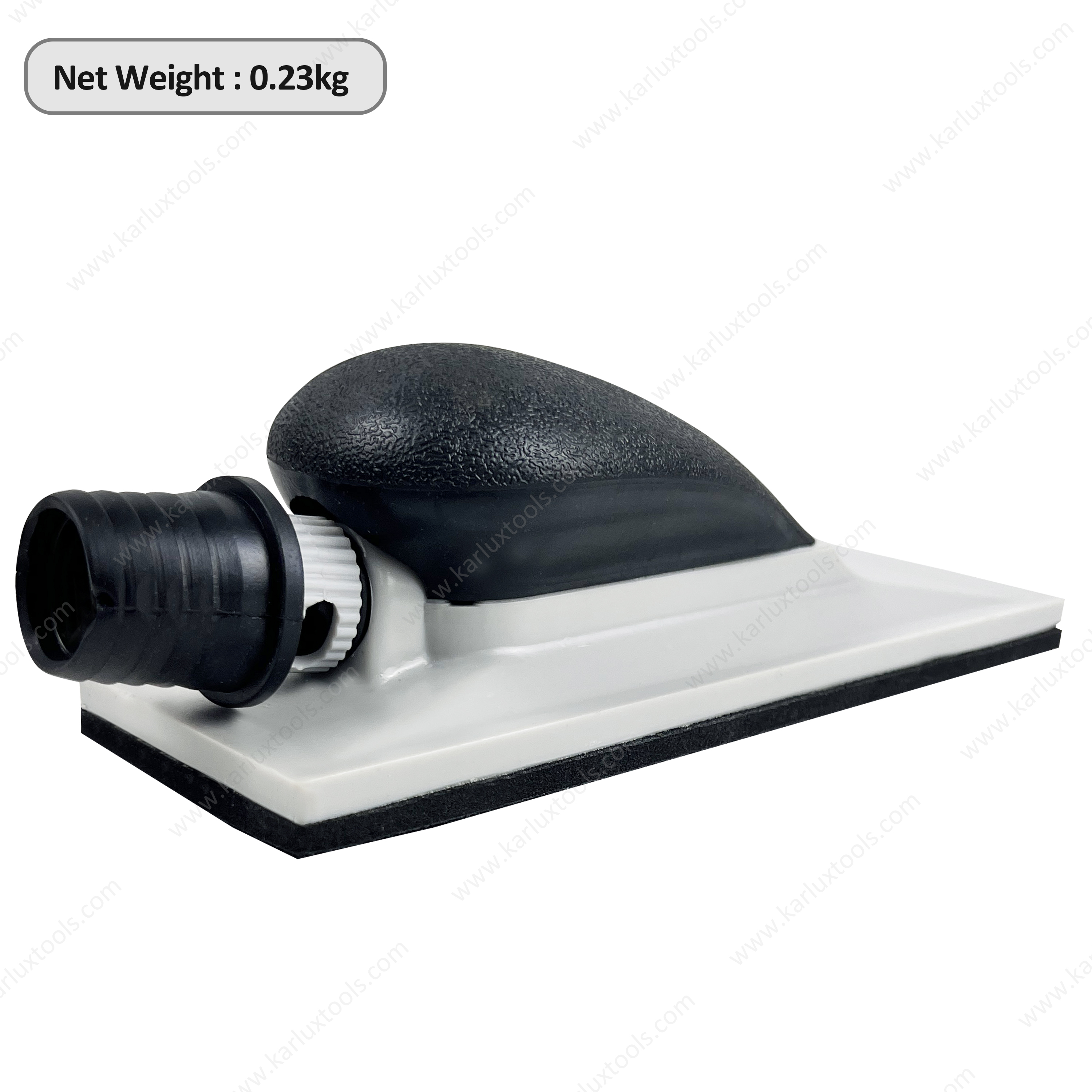 70x198mm 手动 打磨块 带真空钩环背衬 ABS 车身无尘打磨工具，适用于汽车油漆准备