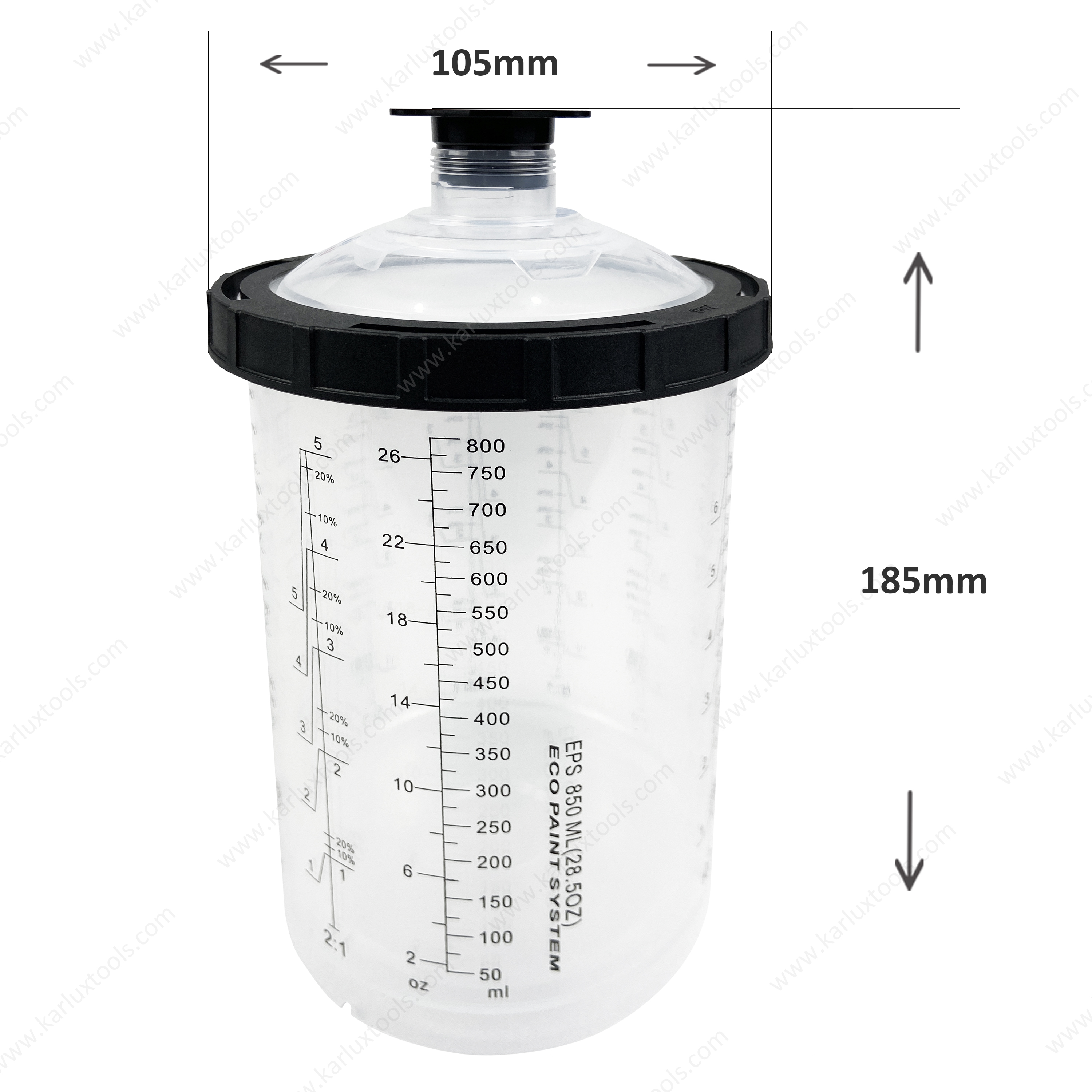 850ml 一次性气动喷枪调漆杯