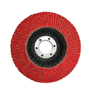 100% Ceramic grain with X weight 涤纶布 100*15/100 * 16/115 * 22/125 * 22mm P36-120 Red 磨具 Flap Disc