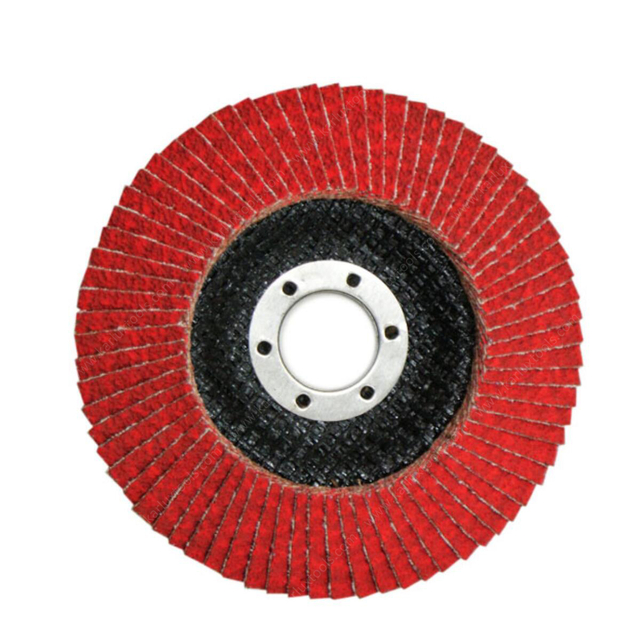 100% Ceramic grain with X weight 涤纶布 100*15/100 * 16/115 * 22/125 * 22mm P36-120 Red 磨具 Flap Disc