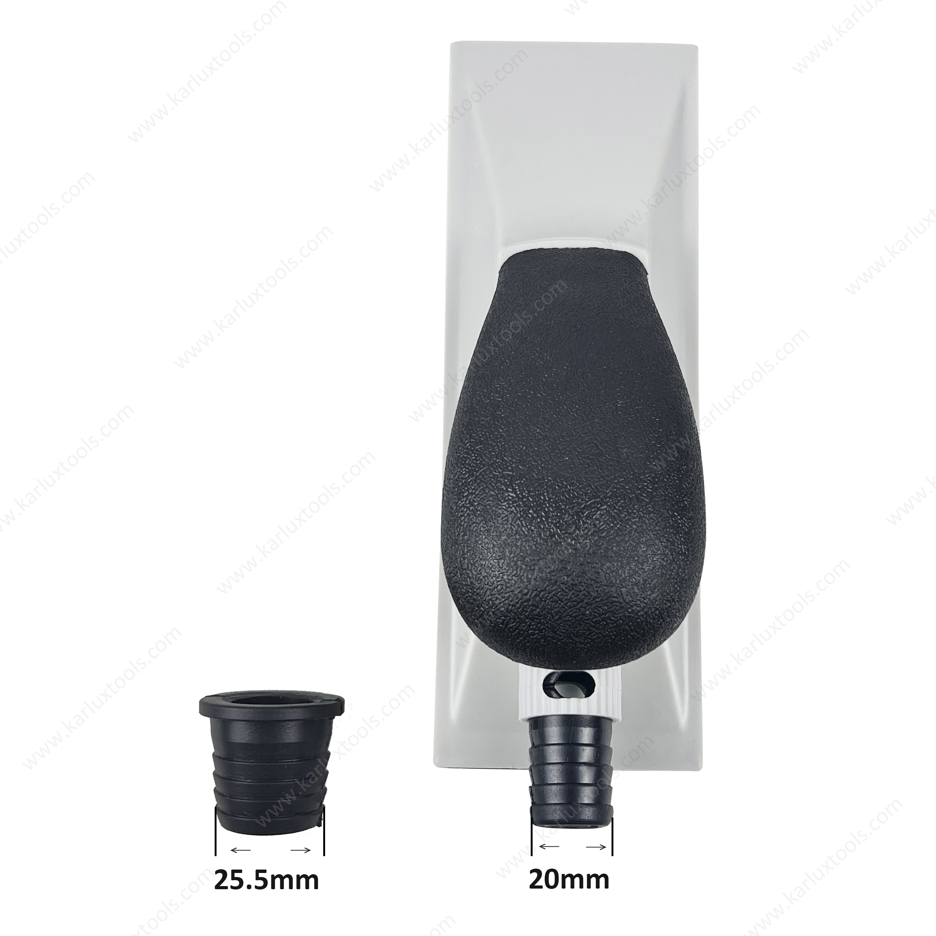 70x198mm 手动 打磨块 带真空钩环背衬 ABS 车身无尘打磨工具，适用于汽车油漆准备