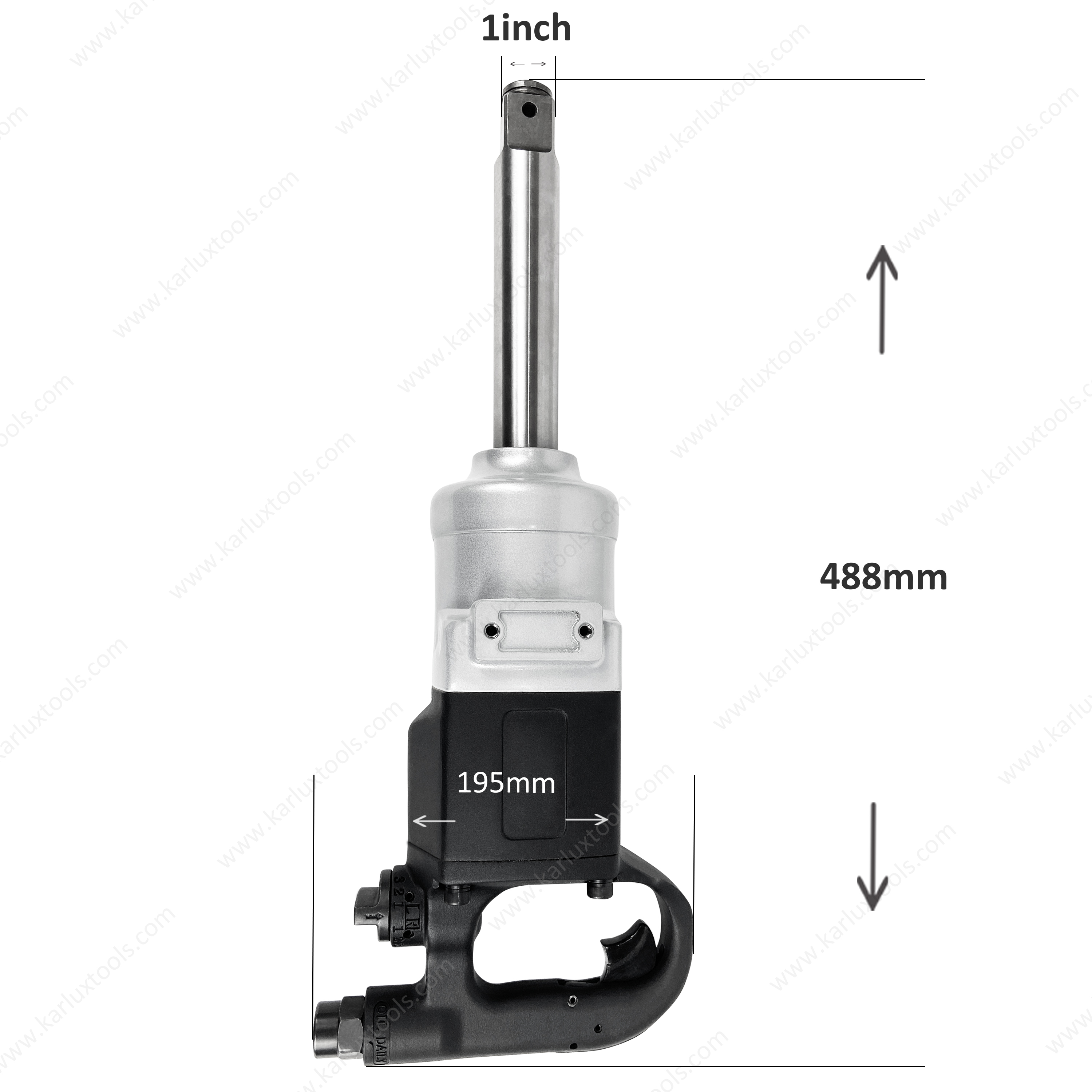 AIW136325-B 风扳 5000rpm 方形驱动 1 英寸螺栓容量 M36