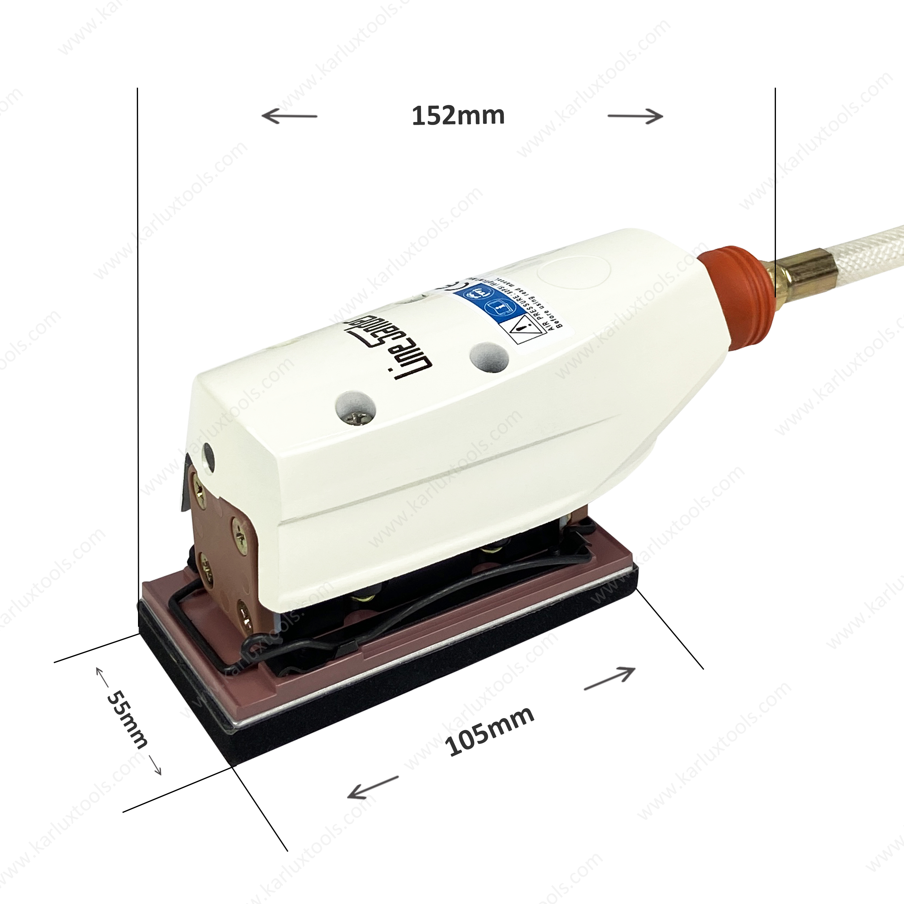 气动砂光机 57x140mm 4,000RPM 气动三角砂光机 气动方形砂光机