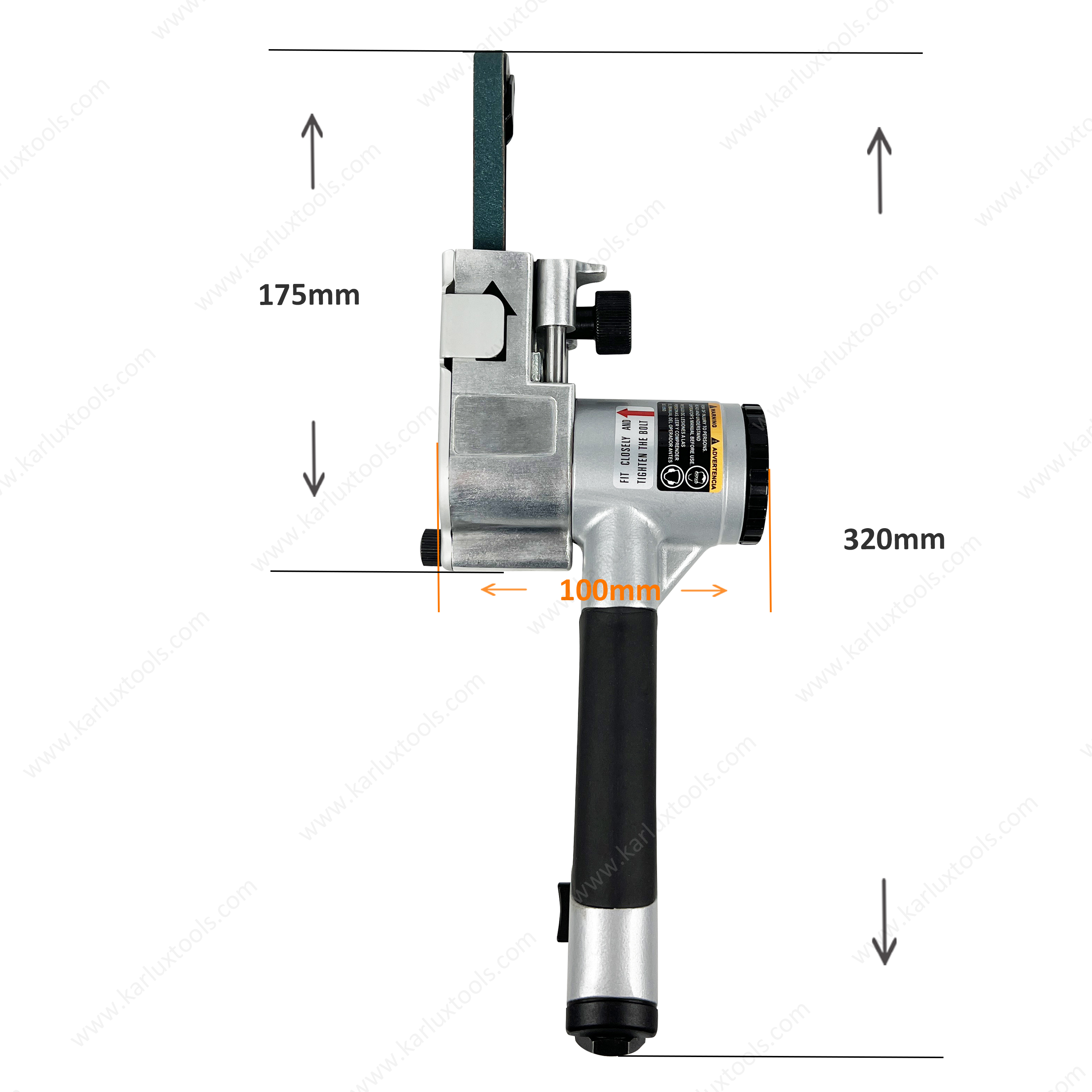 15,500Rpm 4 磨盘，磨轮 尺寸 6x330mm 10x330mm 20x330mm 20x520mm 气动砂光机工具 气带砂光机