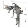 W-77-P 1.2毫米喷嘴工业压送喷枪气动油漆修补喷雾器空气油漆喷枪