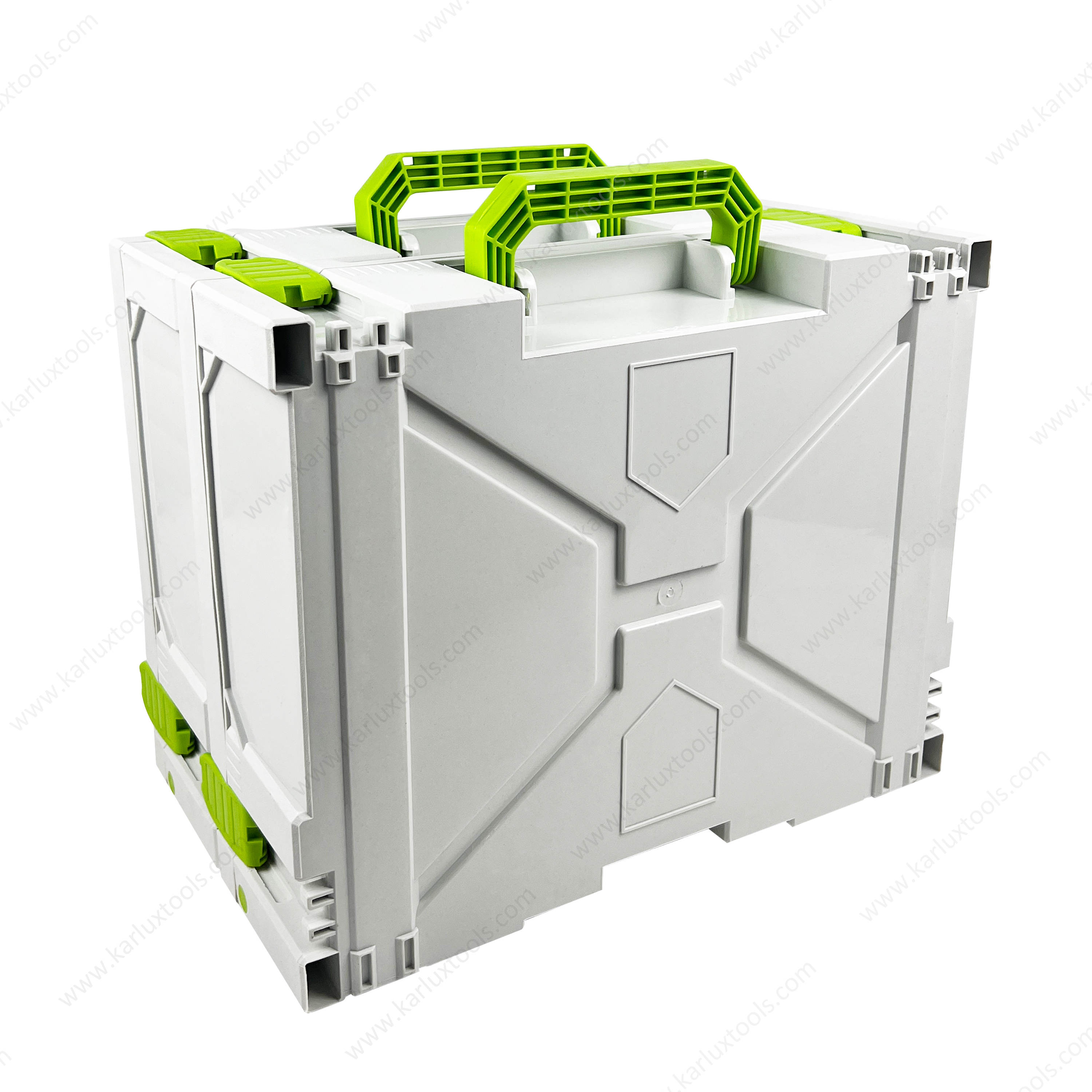 40x30x12cm防水防尘堆放储物盒系统塑料模块化工具盒带有手柄
