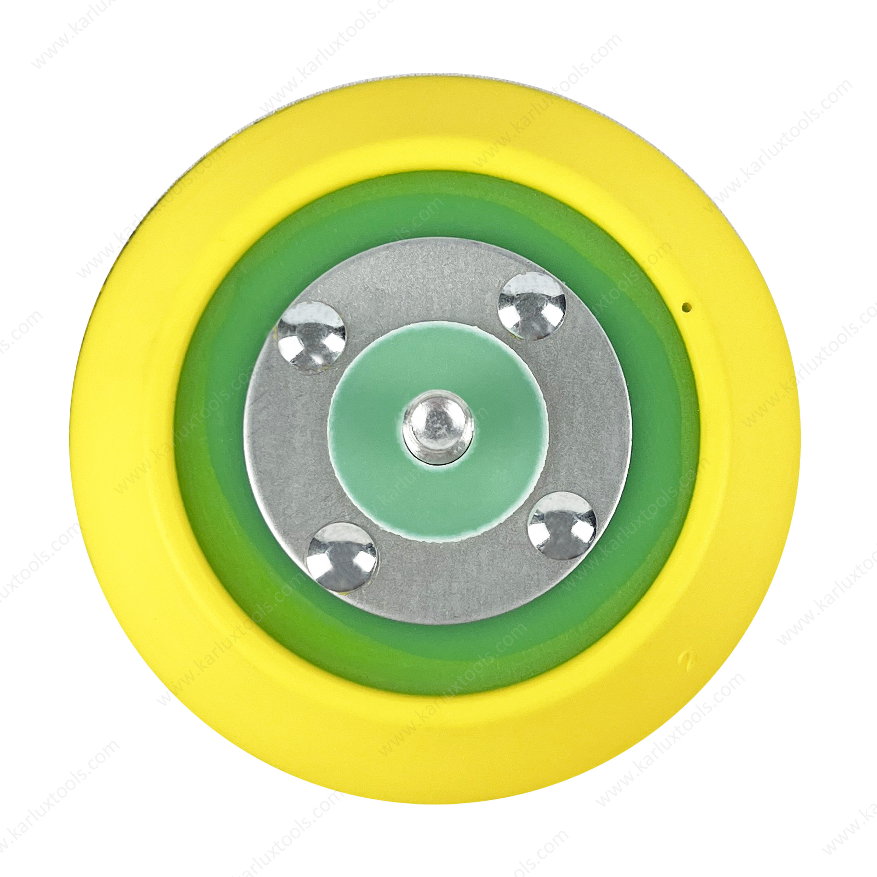 3.5 英寸 88.5 毫米 5/16 螺纹背垫专业 PU 砂光板钩环抛光盘适用于空气双动砂光机