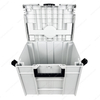 40x30x34cm大型储物箱防水防尘堆放工具盒系统ABS塑料工具盒带有手柄