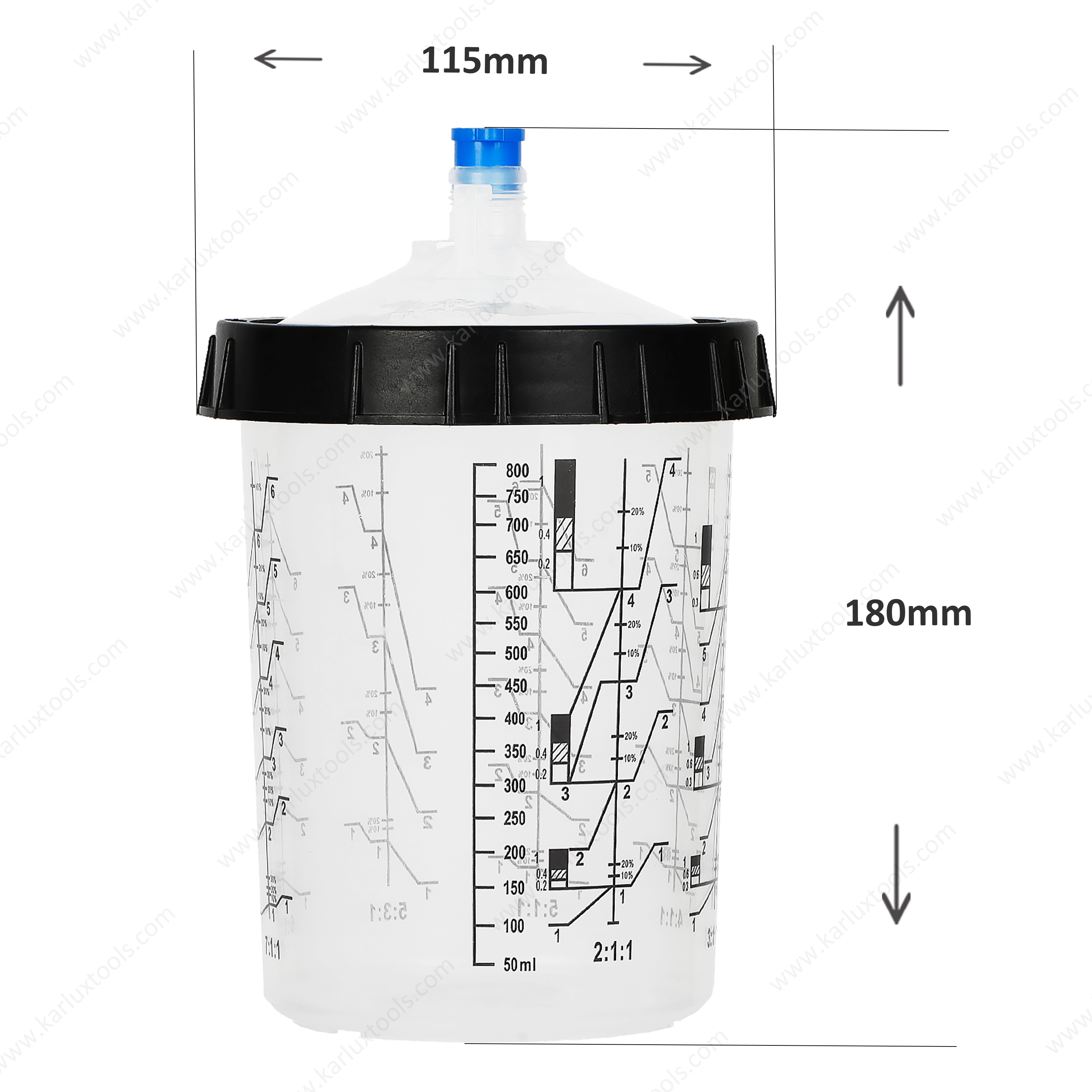 气动喷枪 涂料一次性搅拌杯 800ml