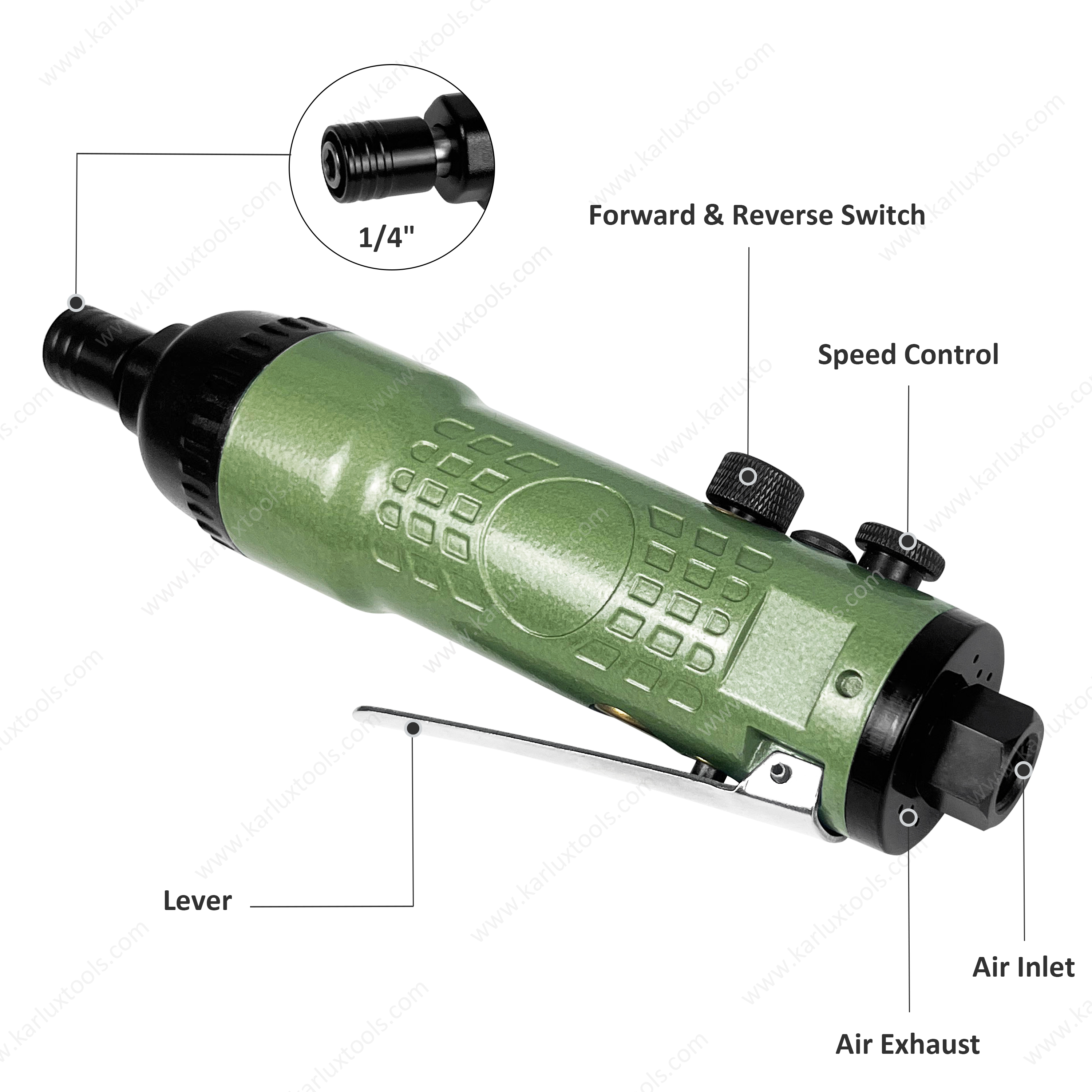 8000rpm 扭矩范围 45-200NM 装配工业 杠杆式气动自动直通 气动螺丝批