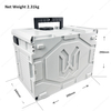40x30x24cm中型储物盒防水防尘堆放工具盒系统ABS塑料工具盒带有手柄