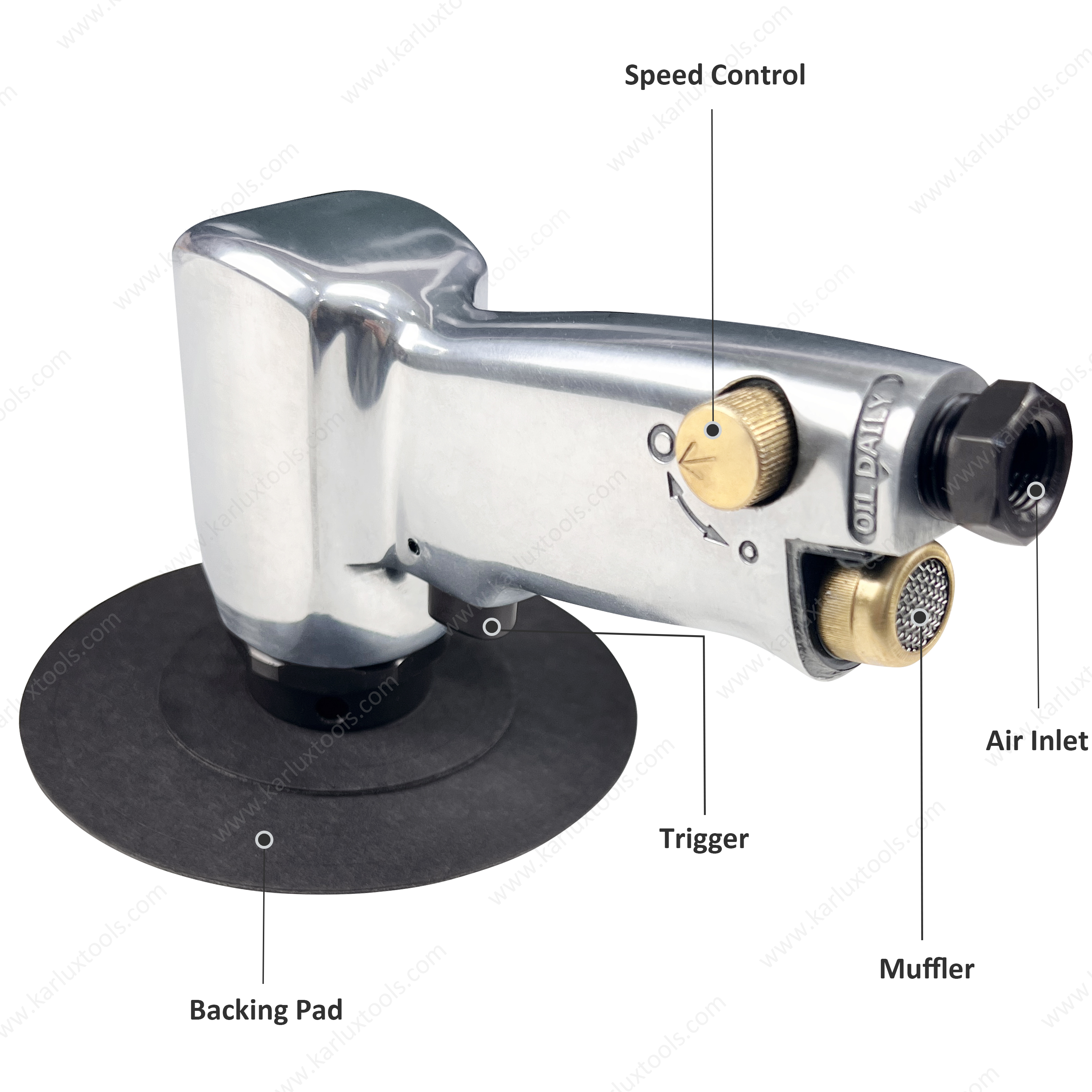 3英寸19000rpm高速低振动纤维盘砂光机空气旋转抛光机气动砂光机用于汽车金属表面处理