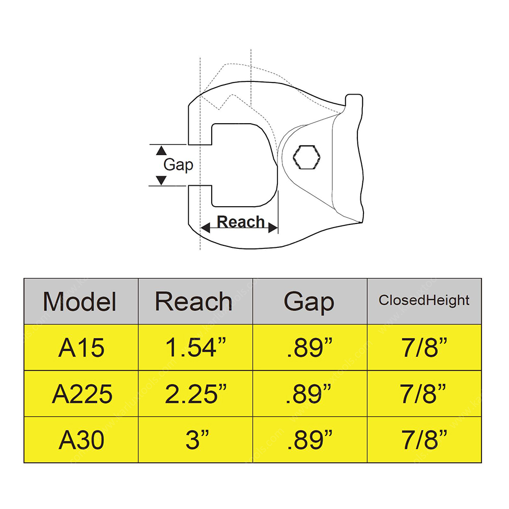 AS-60A15 最大力 6000 Ilb (26.7 KN) 空气挤压器