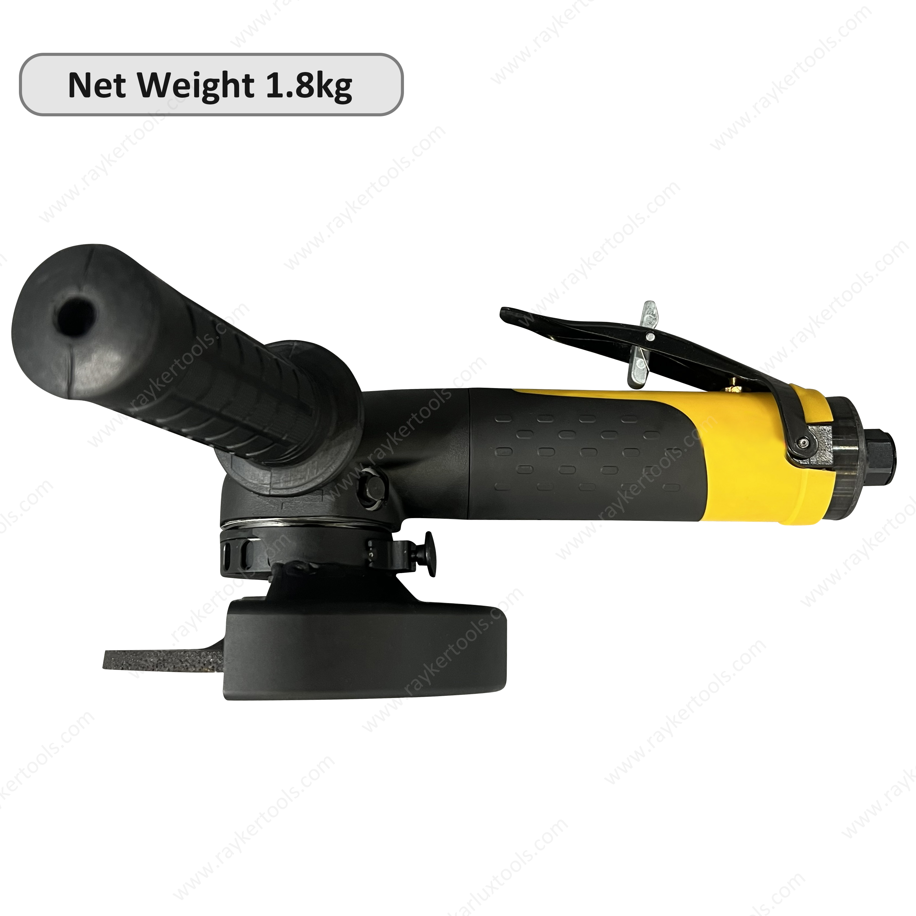 5 英寸 12000RPM 工业 气动角磨机 2.4Hp 大功率重型气动研磨工具手持式风动盘磨机