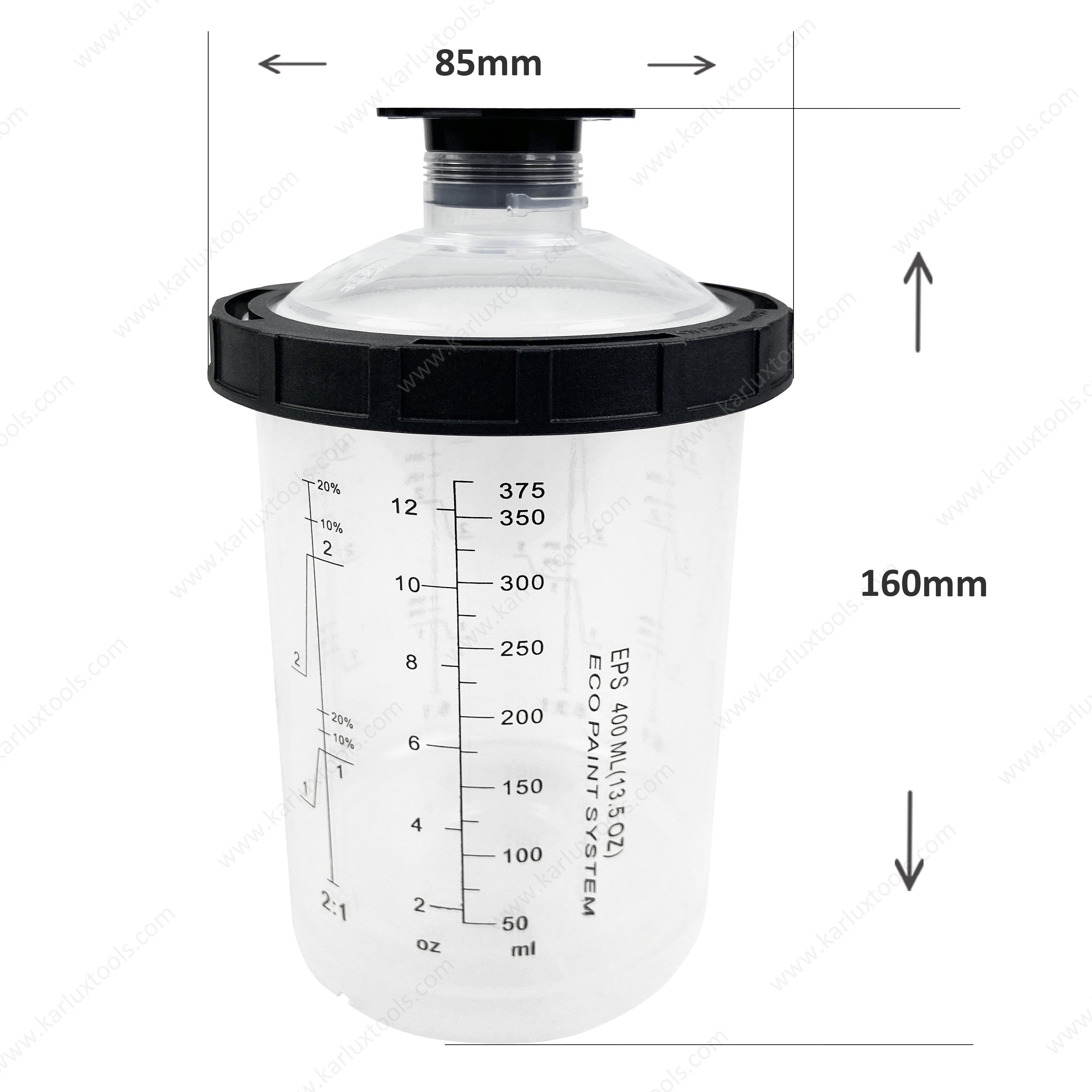 400ml 一次性气动喷枪调漆杯