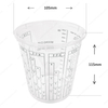20 盎司 600 毫升油漆量杯 PP 一次性刻度油漆混合杯