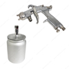 W-101-S 600ml 1.0/1.3/1.5/1.8mm 轻型吸式油漆修补喷雾器空气油漆喷枪带容器杯