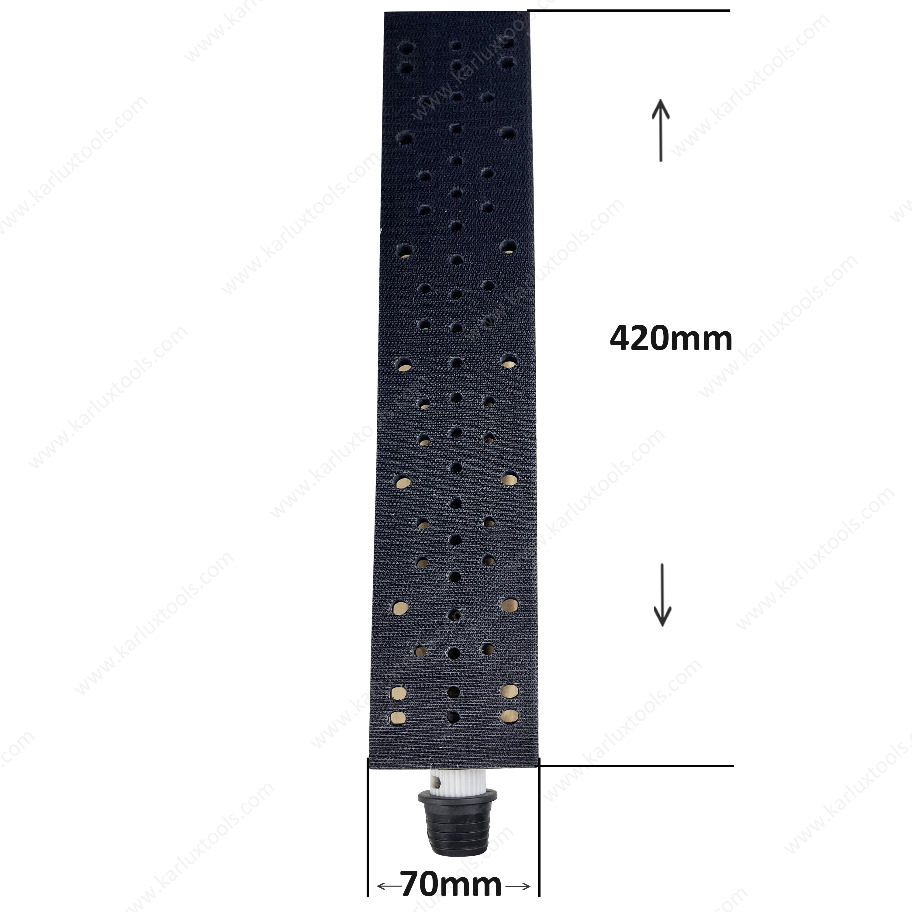 70x420mm 手动 打磨块 带真空钩环背衬 ABS 车身无尘打磨工具，适用于汽车油漆准备