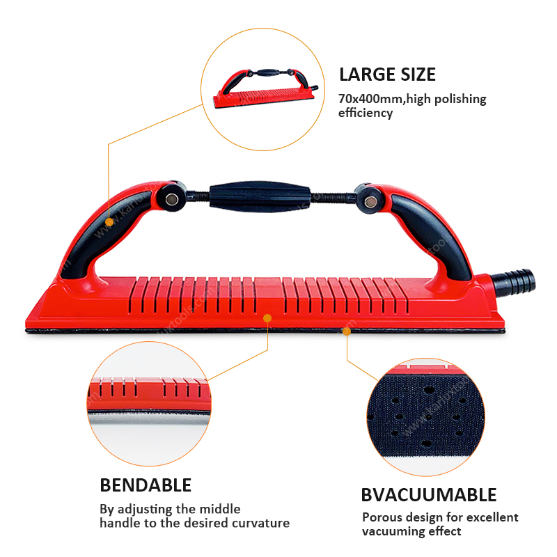 用于车身打磨的 70x400mm 无尘柔性多孔砂光板