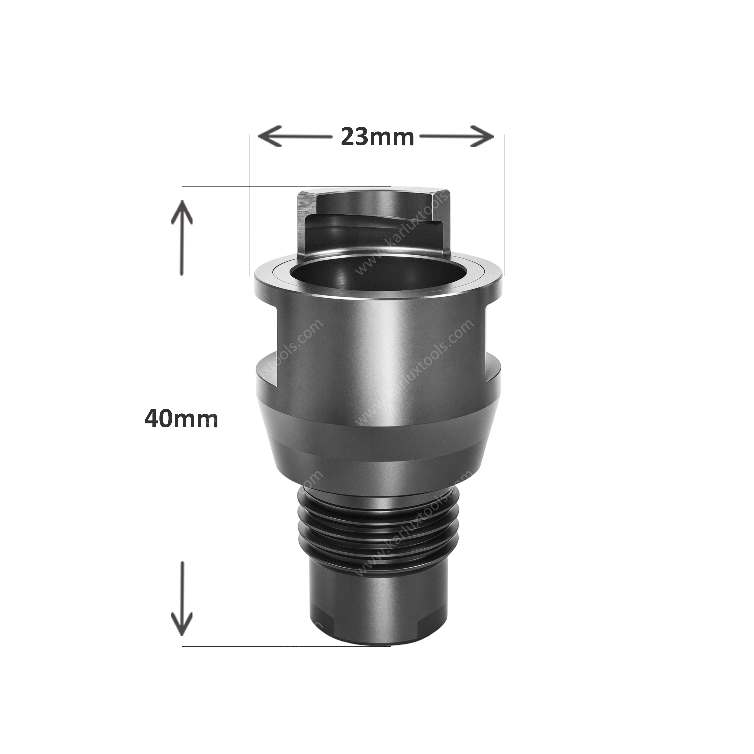 PCSTRPSAD-M1615 铝制 BSP UNC 螺纹喷枪杯适配器 喷雾器杯转换适配器，用于重力进料 气动喷枪 罐更换
