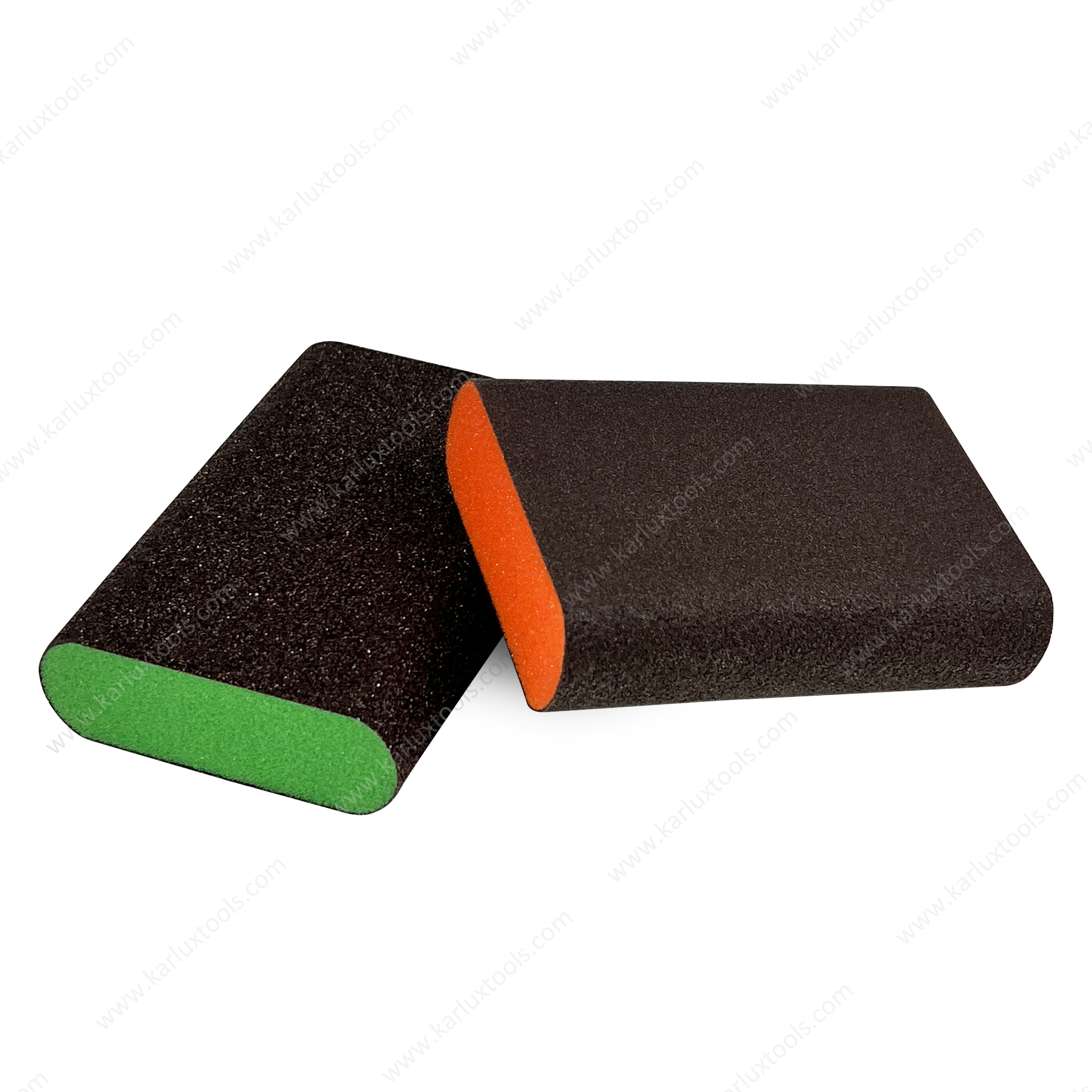 100x70x25mm 氧化铝 P60-P400 中硬弧形边缘打磨海绵轮廓 磨具 家具抛光块
