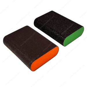 100x70x25mm 氧化铝 P60-P400 中硬弧形边缘打磨海绵轮廓 磨具 家具抛光块