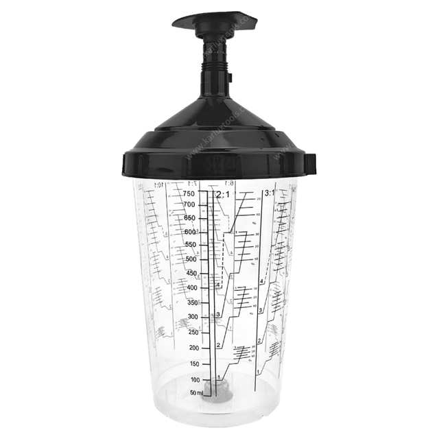 750 毫升 50 件 125 190 微米网状过滤器一次性喷枪油漆量杯系统用于车身修补