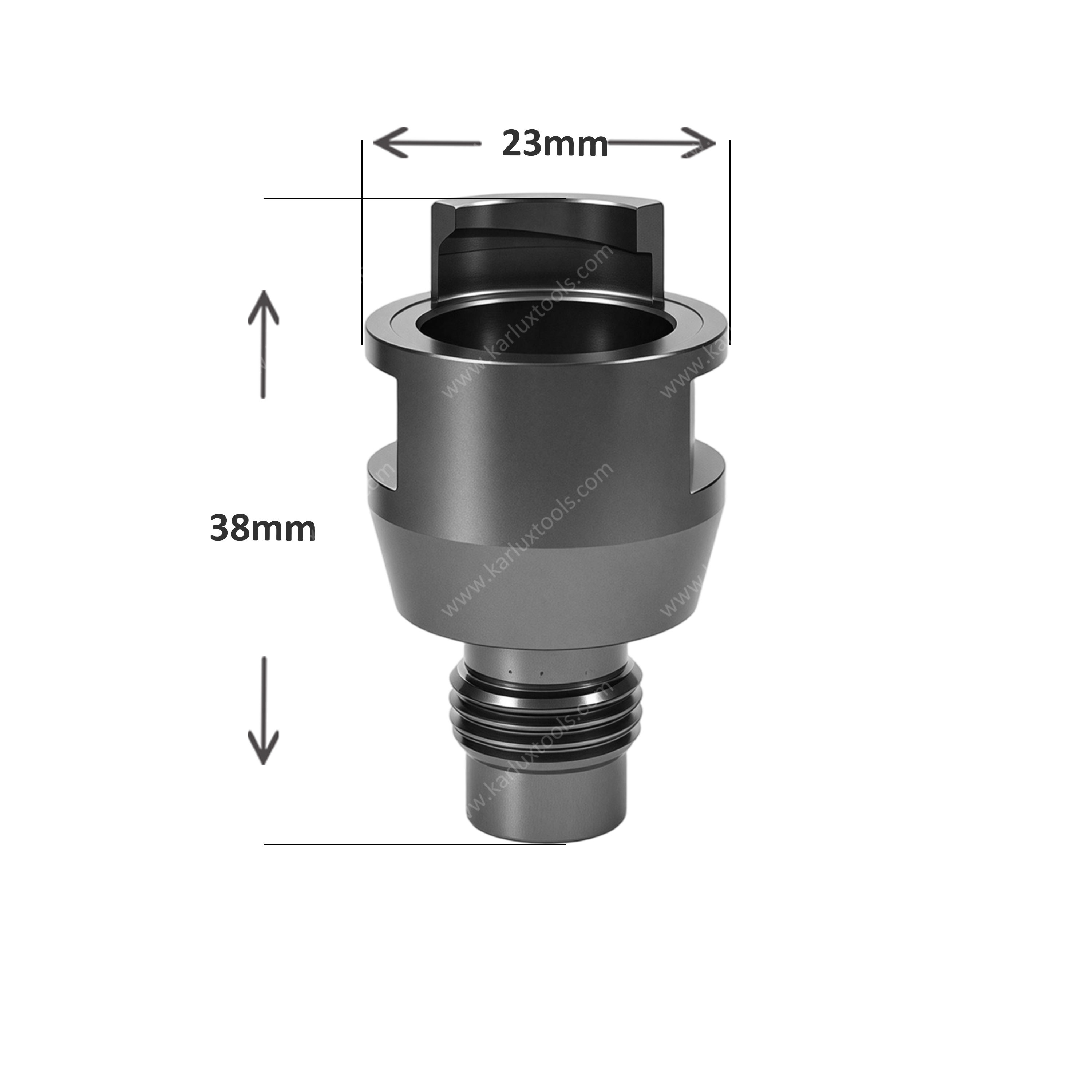 PCSTRPSAD-M1419 铝制 BSP UNC 螺纹喷枪杯适配器 喷雾器杯转换适配器，用于重力进料 气动喷枪 罐替换件